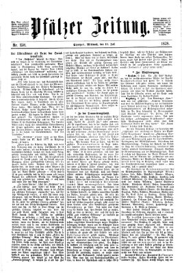 Pfälzer Zeitung Mittwoch 10. Juli 1878