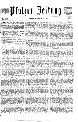 Pfälzer Zeitung Mittwoch 24. Juli 1878