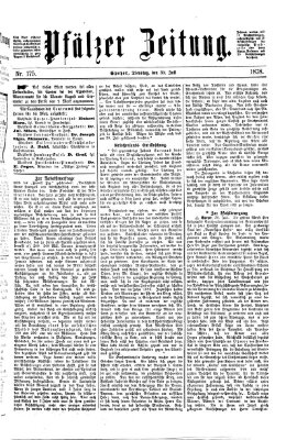 Pfälzer Zeitung Dienstag 30. Juli 1878