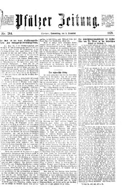 Pfälzer Zeitung Donnerstag 5. Dezember 1878