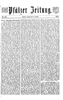 Pfälzer Zeitung Freitag 13. Dezember 1878