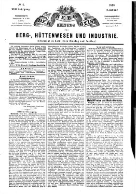 Der Berggeist Freitag 11. Januar 1878