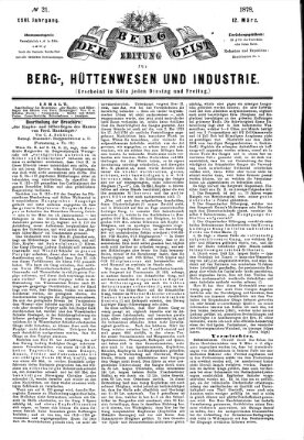 Der Berggeist Dienstag 12. März 1878