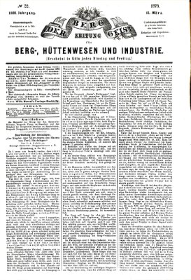 Der Berggeist Freitag 15. März 1878