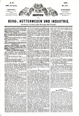 Der Berggeist Freitag 26. Juli 1878