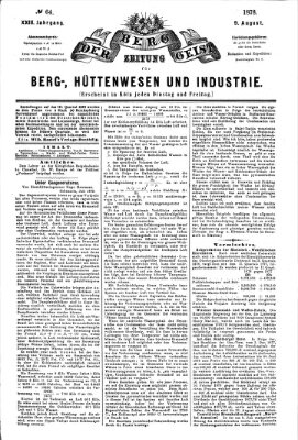 Der Berggeist Freitag 9. August 1878