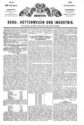 Der Berggeist Freitag 13. September 1878