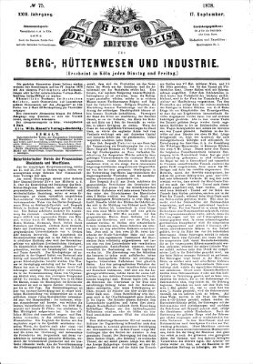 Der Berggeist Dienstag 17. September 1878