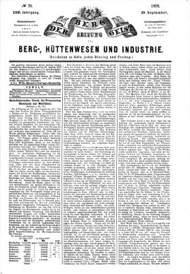 Der Berggeist Freitag 20. September 1878