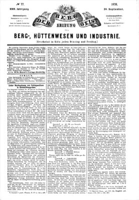 Der Berggeist Dienstag 24. September 1878