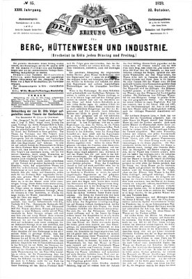 Der Berggeist Dienstag 22. Oktober 1878