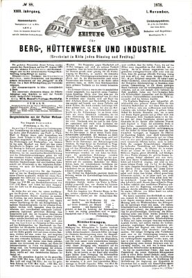 Der Berggeist Freitag 1. November 1878