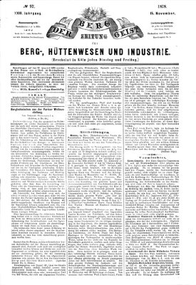 Der Berggeist Freitag 15. November 1878