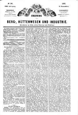 Der Berggeist Freitag 13. Dezember 1878