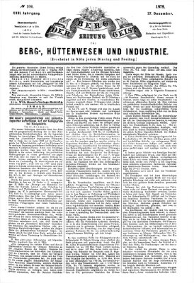 Der Berggeist Freitag 27. Dezember 1878