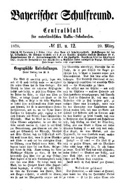 Bayerischer Schulfreund Mittwoch 20. März 1878