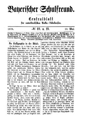 Bayerischer Schulfreund Freitag 10. Mai 1878