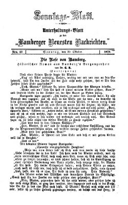 Bamberger neueste Nachrichten. Sonntagsblatt : Unterhaltungs-Beilage zu den "Bamberger neueste Nachrichten" (Bamberger neueste Nachrichten) Sonntag 20. Oktober 1878