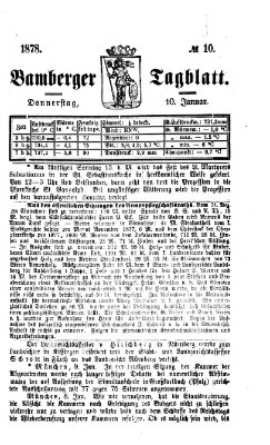 Bamberger Tagblatt Donnerstag 10. Januar 1878