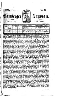 Bamberger Tagblatt Freitag 25. Januar 1878