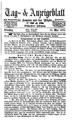 Tag- und Anzeigeblatt für Kempten und das Allgäu Dienstag 28. Mai 1878