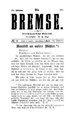 Die Bremse Sonntag 24. Februar 1878